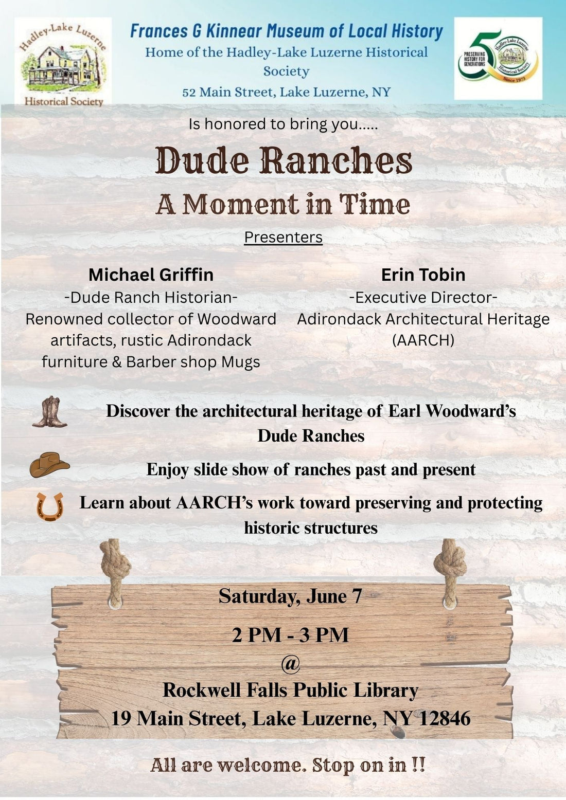 Join us for Local Dude Ranch History !