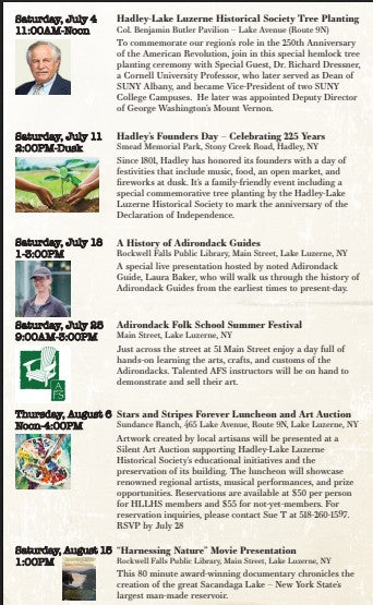 July and August programs (click to magnify)